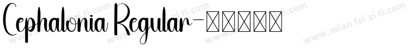 Cephalonia Regular字体转换